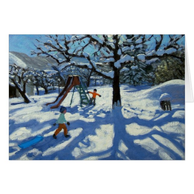 Das Dia im Winter Bourg St Moritz (Vorderseite (Horizontal))