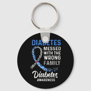 Das Diabetes-Bewusstsein der falschen Familie su Schlüsselanhänger