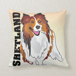 Das Die Shetlandinseln-Schäferhund-Kissen Kissen