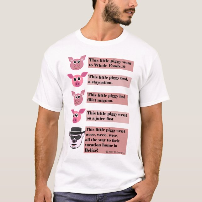"Das dieses T-Shirt der kleinen Piggy" (Vorderseite)