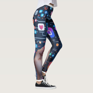 Das digitale Netz: Eine Visuelle Vertretung der So Leggings