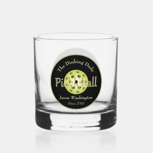Das Dinking Duo oder der Typ Pickleball Ball Rocks Whiskyglas