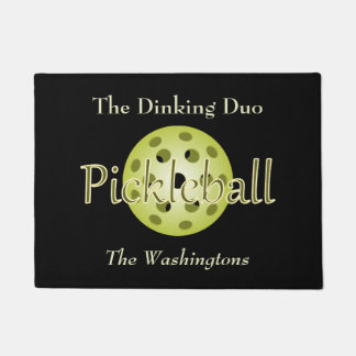 Das Dinking-Duo-Paar Pickleball-Ball Fußmatte