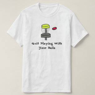 Das #DiscGolf beendigte, mit Ihrem Ball-Shirt zu T-Shirt