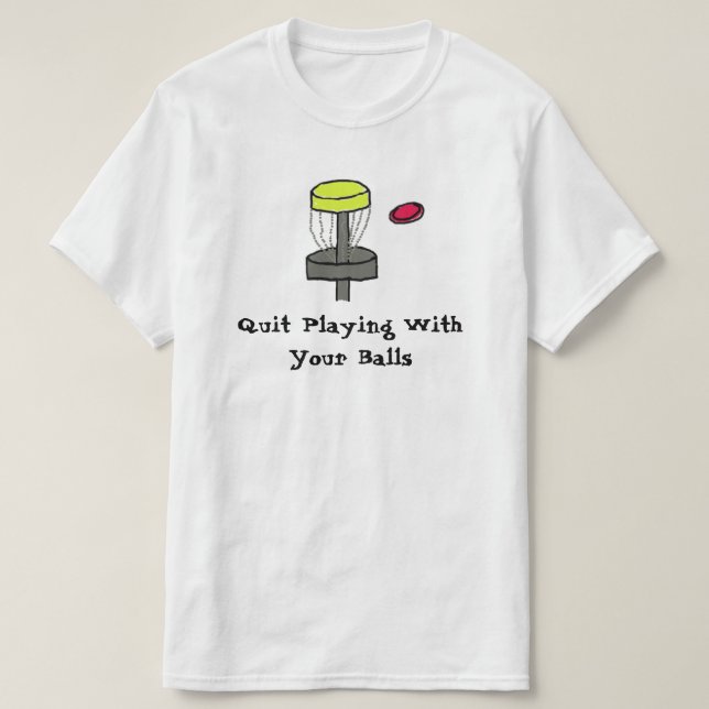 Das #DiscGolf beendigte, mit Ihrem Ball-Shirt zu T-Shirt (Design vorne)