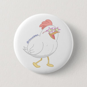 Das Disco-Huhn Button