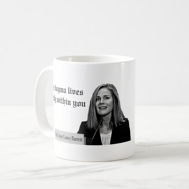 Das Dogma lebt laut innerhalb Sie Kaffeetasse (Vorderseite Links)