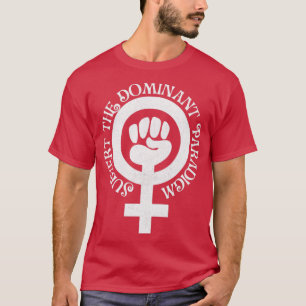 Das dominante Paradigma in Weiß umkehren T-Shirt