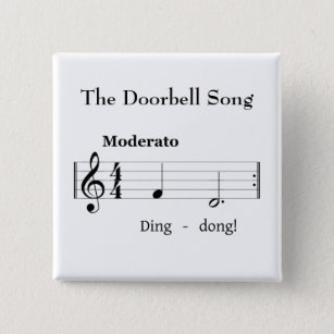 Das Doorbell Song Humors Music Score Button