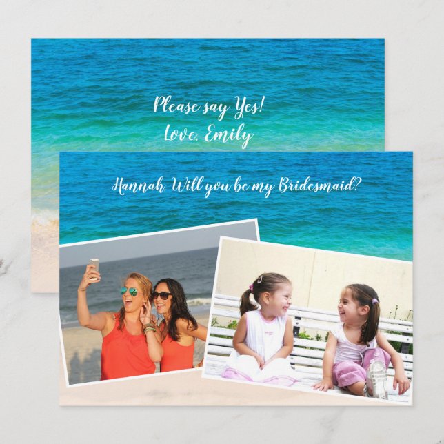 Das doppelte Foto wird meine überdachten Karte sei (Vorne/Hinten)