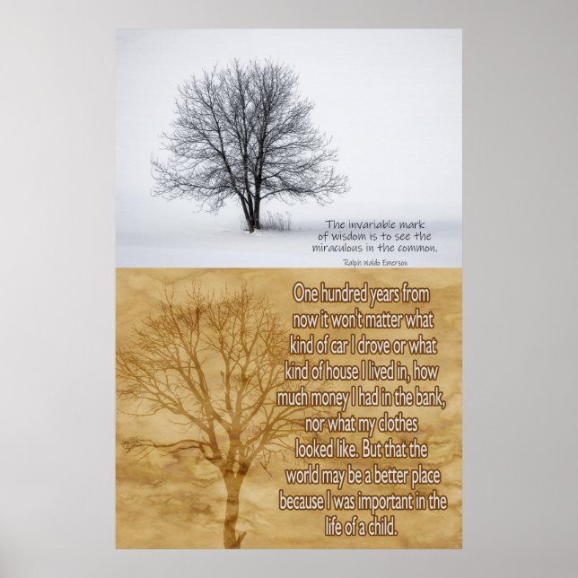 Das doppelte Poster des Denkens (Vorne)