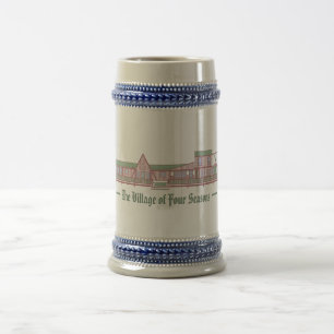 Das Dorf Four Seasons Stein Bierglas