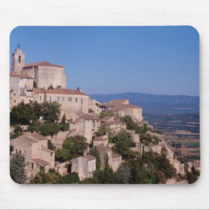 Das Dorf Gordes auf dem Hügel Mousepad