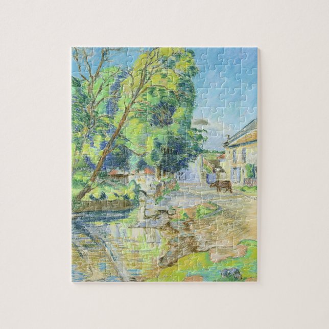 Das Dorf (Pastell auf Papier) (Vertikal)