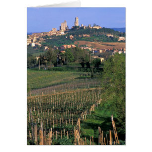 Das Dorf San Gimignano liegt in den sanften