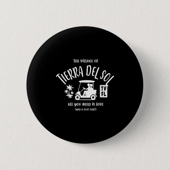 Das Dorf Tierra del Sol TV Fl Golf Cart Desi Button (Vorderseite)
