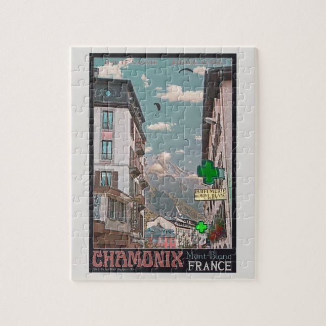 Das Dorf von Chamonix - BonW (Vertikal)