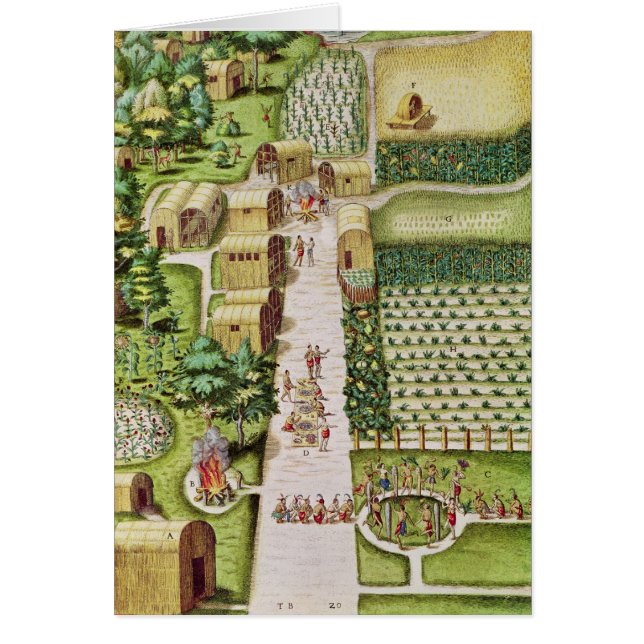 Das Dorf von Secoton (Vorne)