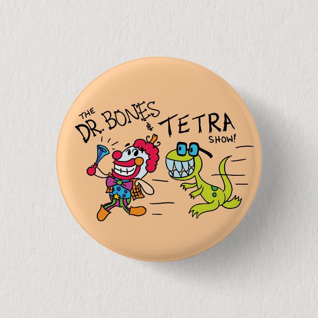 Das Dr.Bones u. Tetra- das Show-Logo-Button Button (Vorderseite)