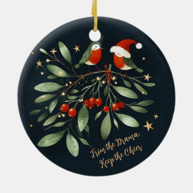 Das Drama beschneiden, den Mut Behalten Keramik Ornament (Hinten)