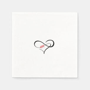 Das dreifache H-Infinity-Herz Serviette