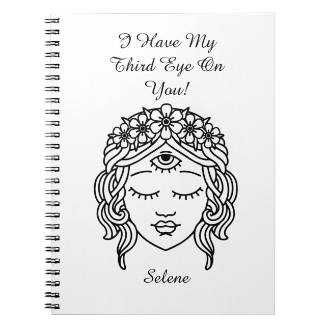 Das dritte Auge Buddhist Gott Shiva Notebook Notizblock (Vorderseite)