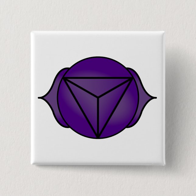Das dritte Auge Chakra Button (Vorderseite)