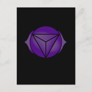Das dritte Auge Chakra Postkarte