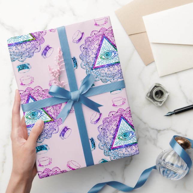 Das dritte Auge sieht den Augapfel-Cup Geschenkpapier (Schenken)