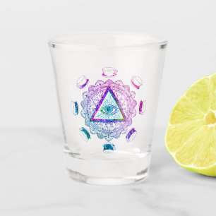 Das dritte Auge sieht den Augapfel-Cup Schnapsglas