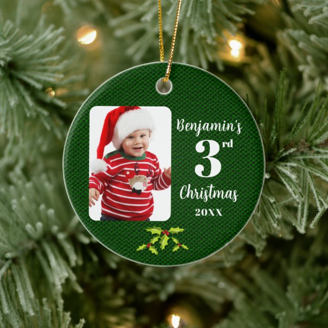 Das dritte Weihnachtsgrün-Imitat des Babys Keramik Ornament (Baum)
