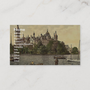 Das ducal Schloss, Ostseite, Schwerin, Mecklenburg Visitenkarte