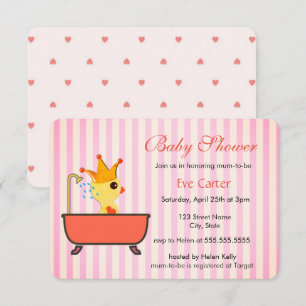 Das Duckeln im Bad   Babyparty Einladung