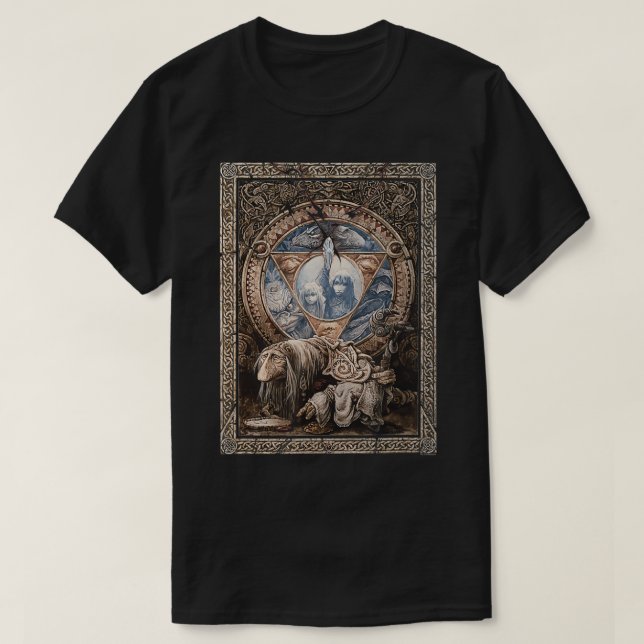 Das dunkle Kristallplakat Verziert T-Shirt (Design vorne)