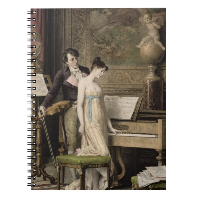 Das Duo (Mezzotint) Notizblock (Vorderseite)