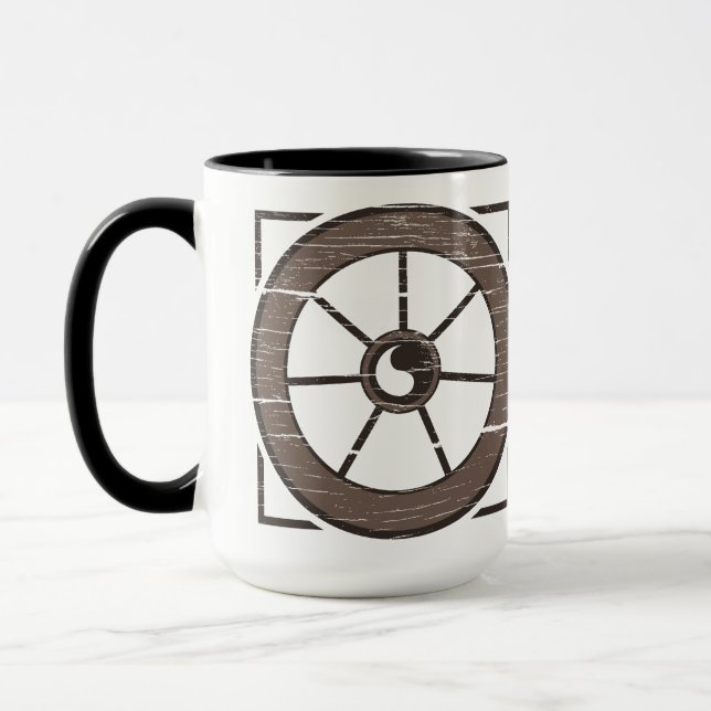 Das Dusty Wheel: Wheel & Show Coffee Tasse v2 (Links)