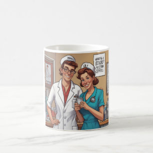 Das Dynamische Duo: Tasse von Krankenschwestern un