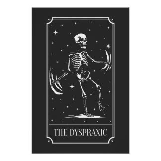 Das Dyspraxie-Tarotkarten-Bewusstsein Poster
