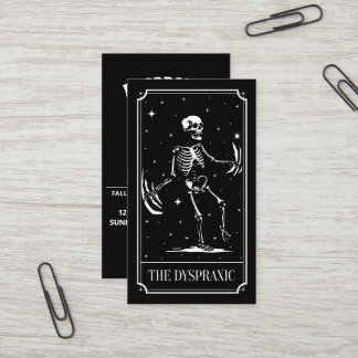 Das Dyspraxie-Tarotkarten-Bewusstsein Visitenkarte