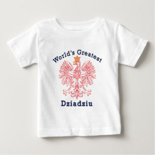 Das Dziadziu der Welt bestster Rot-Adler Baby T-shirt