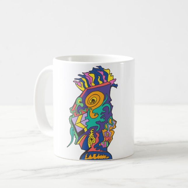 Das Echsen-Dilemma Kaffeetasse (Vorderseite Links)