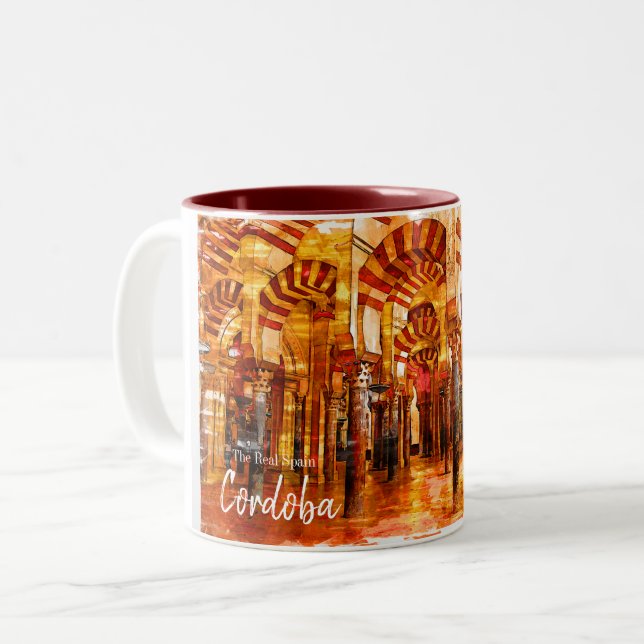 Das echte Spanien Cordoba Zweifarbige Tasse (Vorderseite Links)