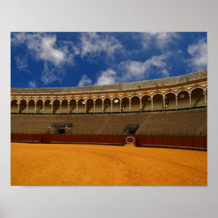 Das echte Spanien - die Stierkampfarena von Sevill Poster