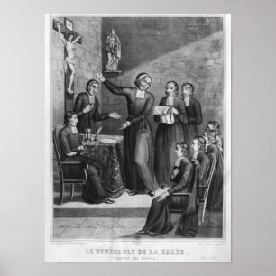 Das ehrwürdige Heilig-Jean-Baptistede La Salle Poster