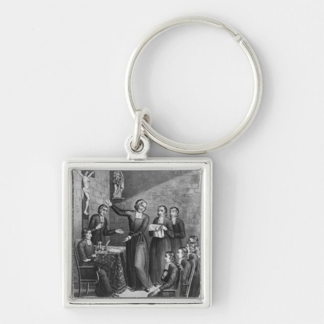 Das ehrwürdige Heilig-Jean-Baptistede La Salle Schlüsselanhänger (Vorne)