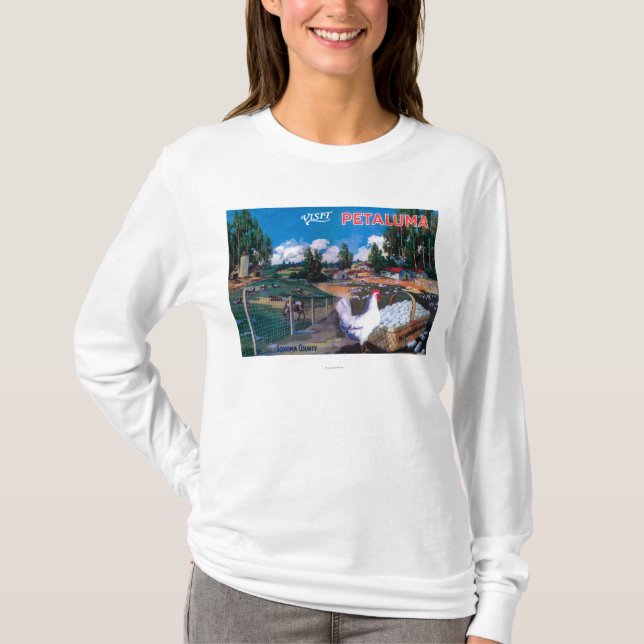 Das Ei-Korb-Plakat der Welt T-Shirt (Vorderseite)