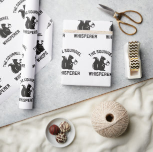 Das Eichhörnchen flüstert Squirrel Lover Geschenkpapier