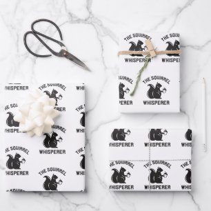 Das Eichhörnchen flüstert   Squirrel Lover Geschenkpapier Set