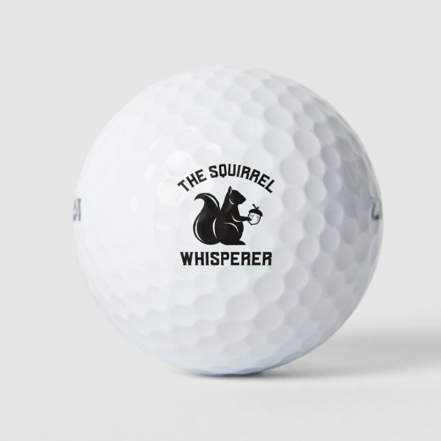 Das Eichhörnchen flüstert | Squirrel Lover Golfball (Vorderseite)