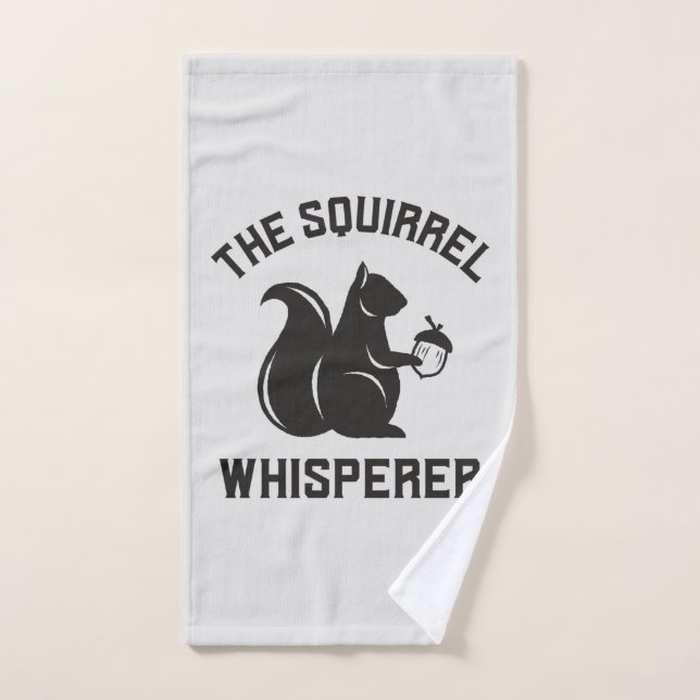 Das Eichhörnchen flüstert | Squirrel Lover Handtuch (Handtuch)